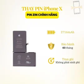 Thay pin Zin iPhone X