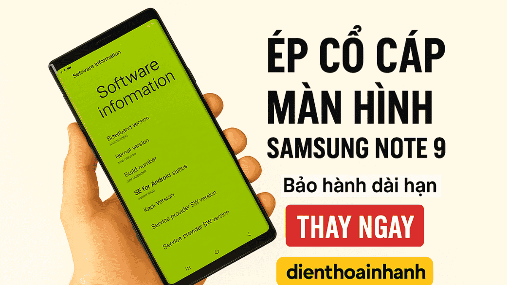 Ép Cổ Cáp Màn Hình Samsung Note 9 Chính Hãng, Giá Rẻ