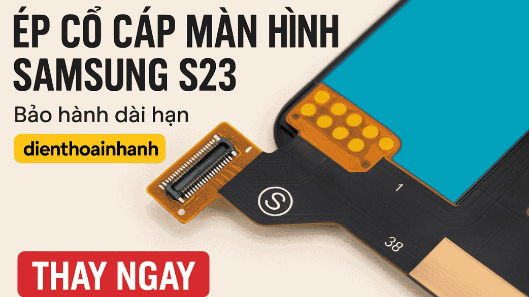 | Tháng 12 2025 Có gì khi ép cổ cáp màn hình Samsung S23 tại Điện Thoại Nhanh?
