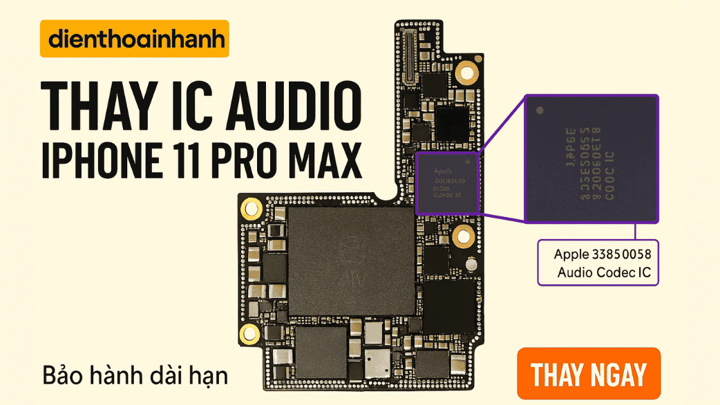 Thay IC Audio iPhone 11 Pro Max Chuyên Nghiệp – Sửa Nhanh Mọi Lỗi Âm Thanh
