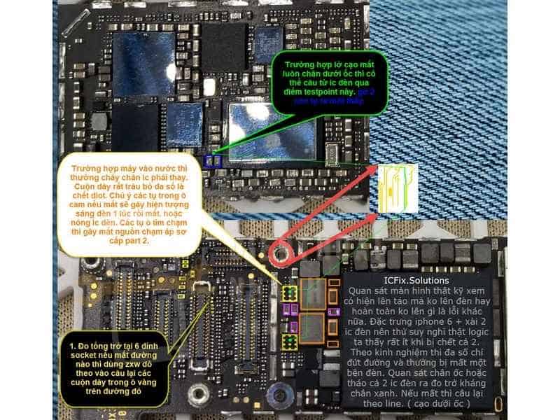 | Tháng 1 2026 Quy trình sửa IC cảm biến iPhone 6 Plus tại Điện Thoại Nhanh
