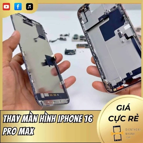 | Tháng mười một 2025 Thay màn hình iPhone 16 ProMax