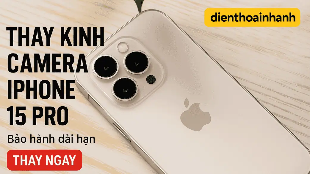 | Tháng mười một 2025 Thay Kính Camera Sau iPhone 15 Pro Chính Hãng, Lấy Ngay