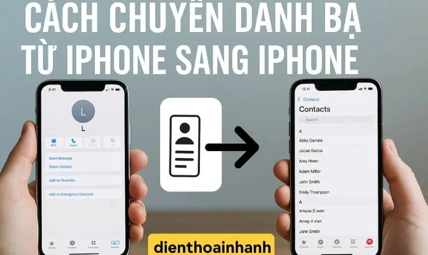 7+ Cách Chuyển Danh Bạ Từ iPhone Sang iPhone Nhanh Nhất