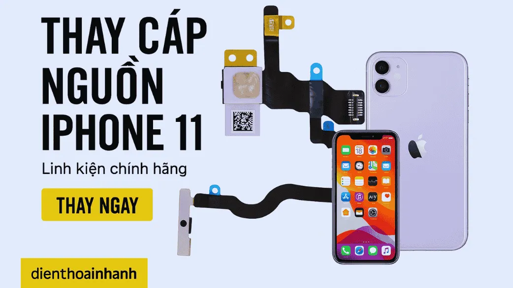 Thay Cáp Nguồn iPhone 11 Chính Hãng - Nhanh Chóng, Giá Tốt