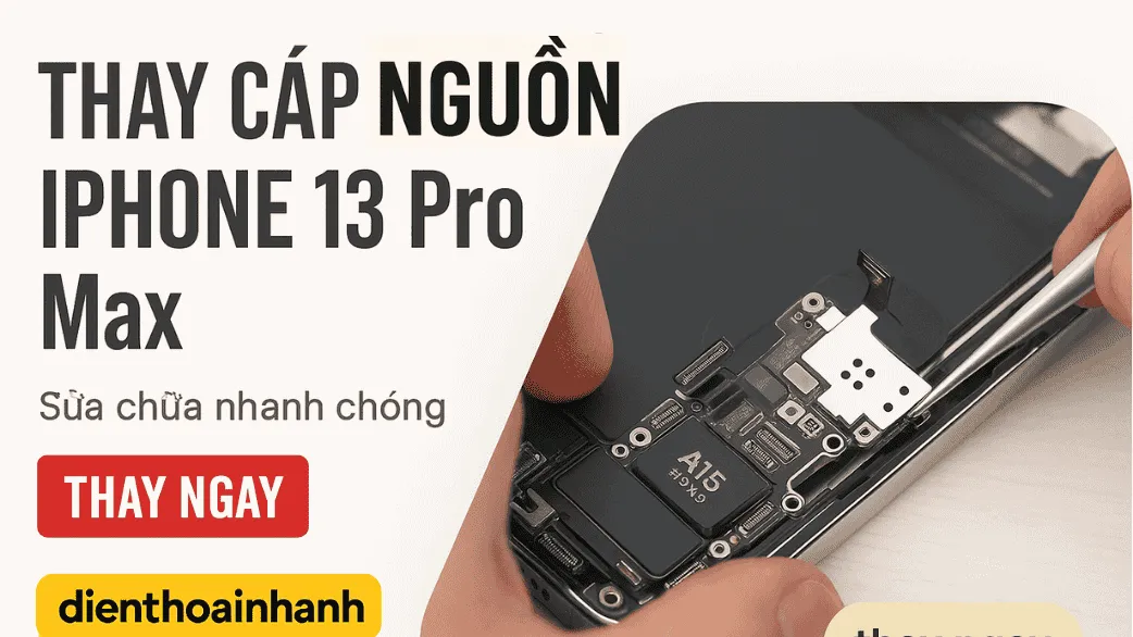 Giải Đáp Một Số Thắc Mắc Khi Thay Cáp Nguồn iPhone 13 Pro Max
