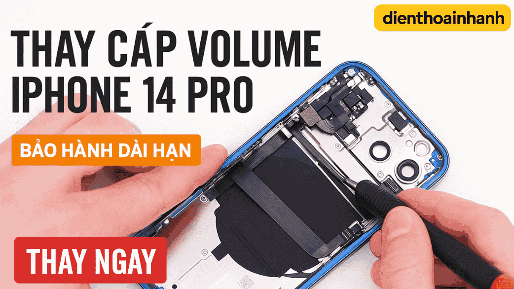 Quy Trình Thay Cáp Volume iPhone 14 Pro Max Chuyên Nghiệp
