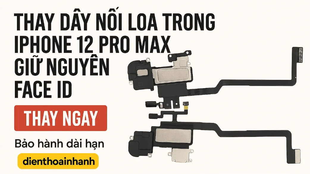 Thay Dây Nối Loa Trong iPhone 12 Pro Max | Uy Tín - Lấy Liền