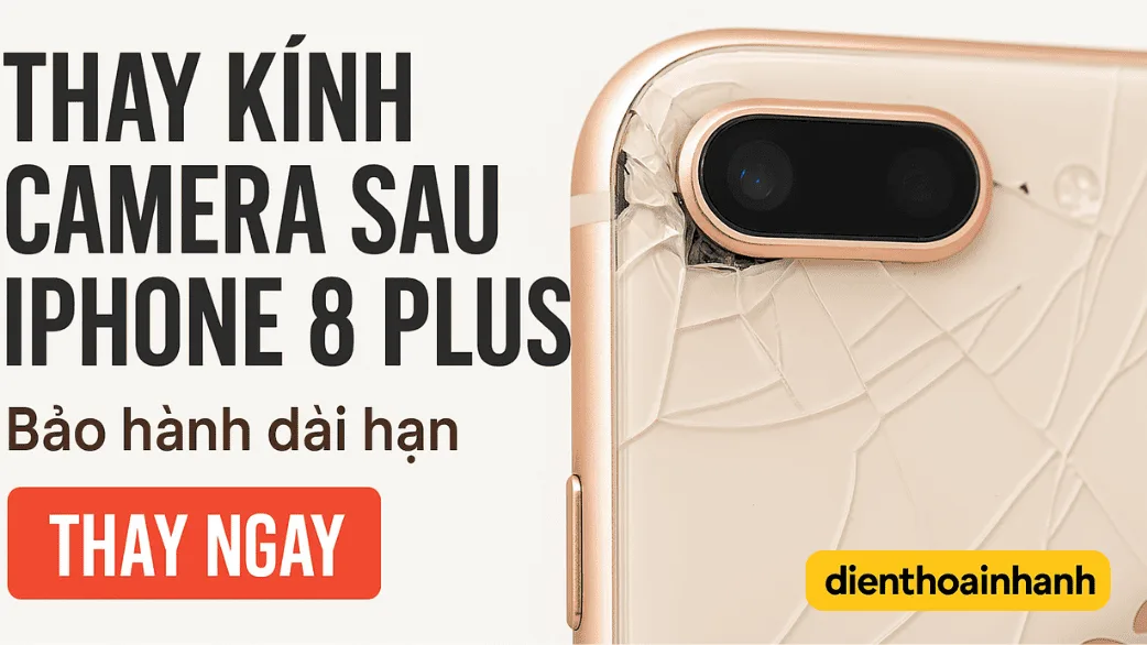 Thay Kính Camera Sau iPhone 8 Plus Chính Hãng Tại Điện Thoại Nhanh
