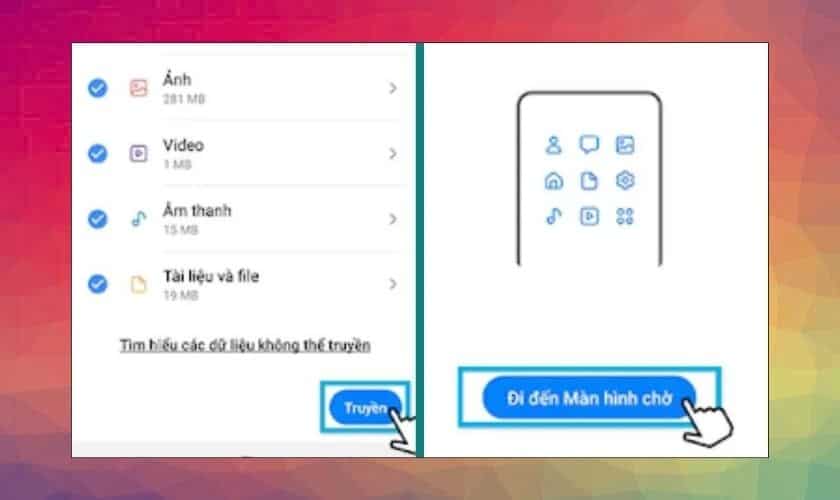 Các Thiết Bị Hỗ Trợ Chuyển Dữ Liệu Bằng Samsung Smart Switch