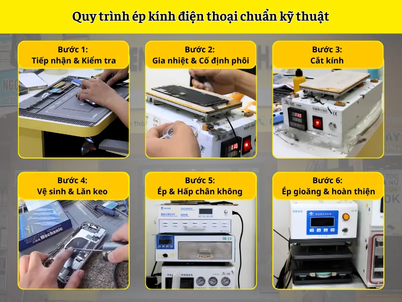 Quy trình thay ép kính iPhone SE 2022 chuẩn kỹ thuật