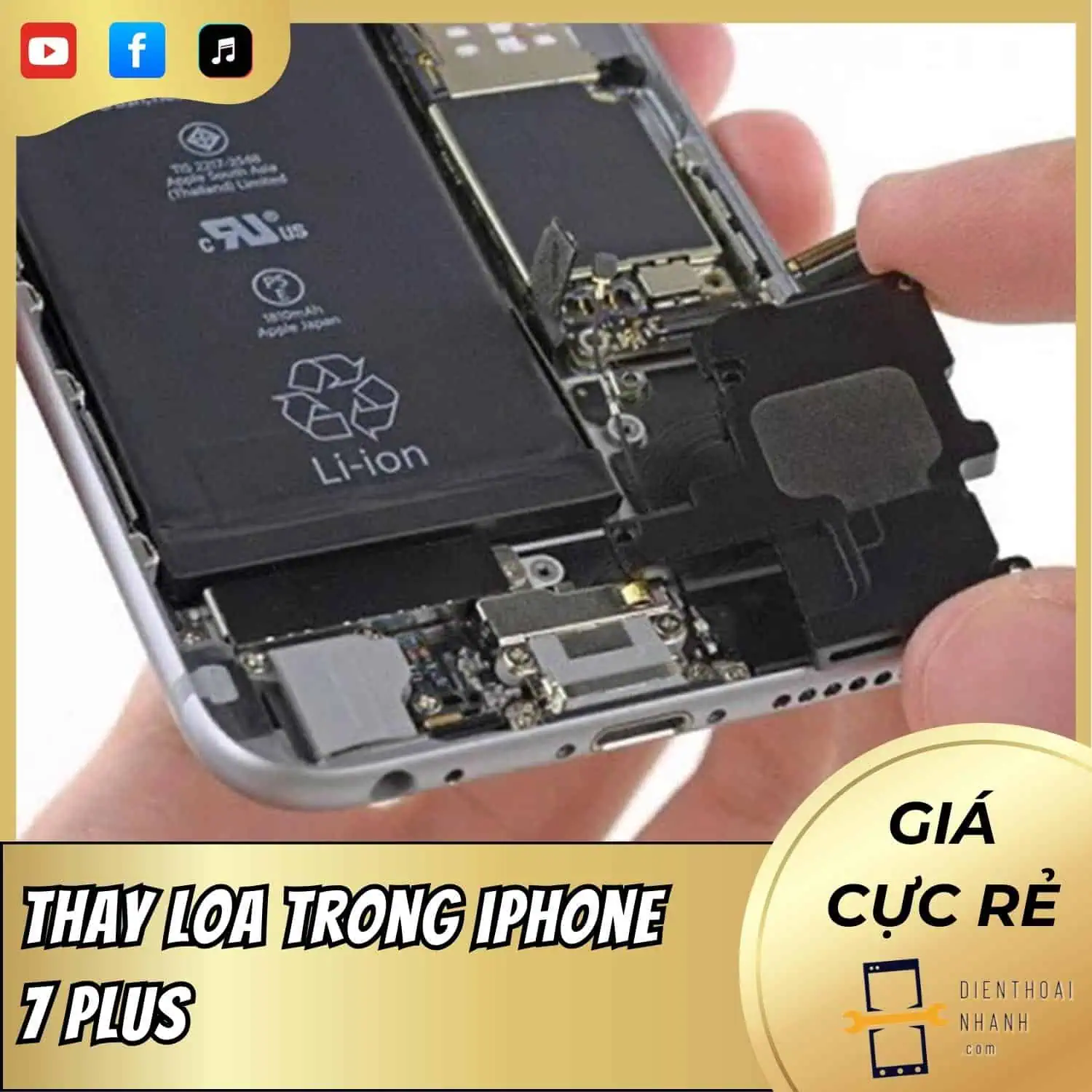 | Tháng 12 2025 Thay Loa Trong iPhone 7 Plus