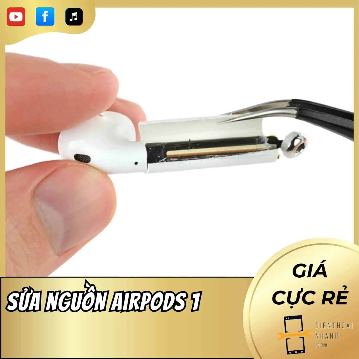 Sửa Nguồn AirPods 1 Lấy Ngay Tại Điện Thoại Nhanh