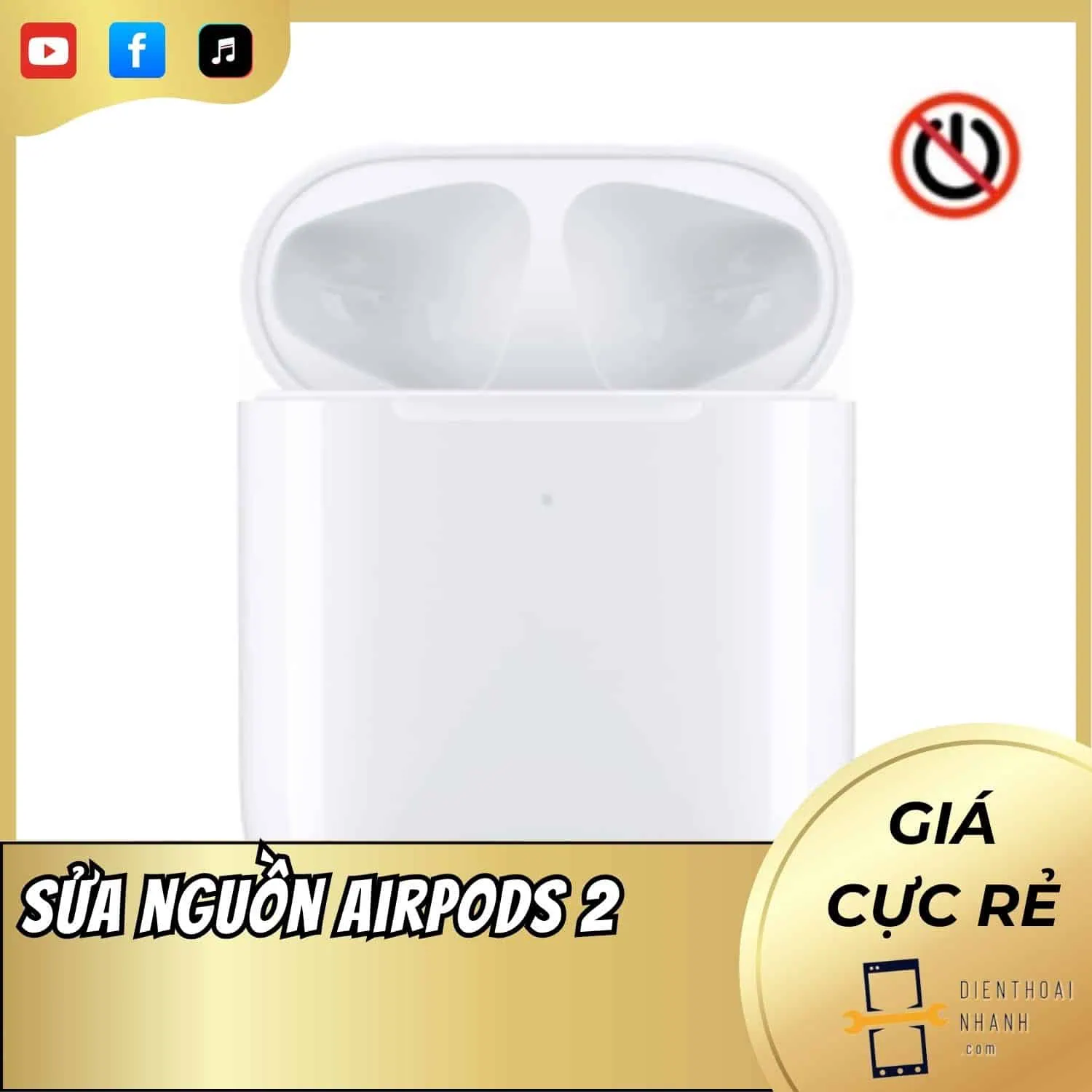 | Tháng 1 2026 Sửa Nguồn AirPods 2 – Xử Lý Lỗi Không Sạc, Không Nhận Hộp