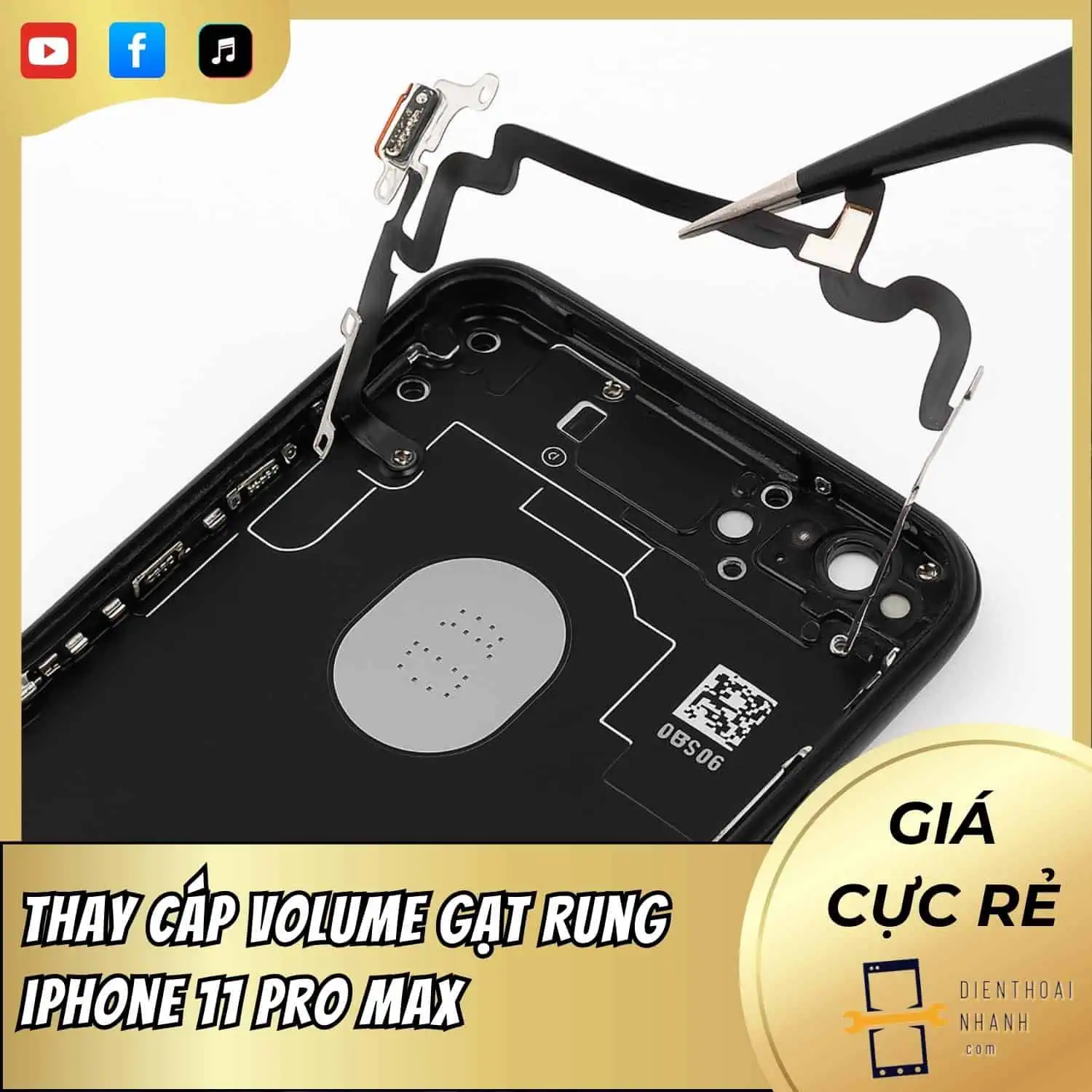 | Tháng mười một 2025 Thay Cáp Volume Gạt Rung iPhone 11 Pro Max Chất Lượng Cao