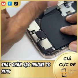 Thay chân sạc iPhone 16 Plus