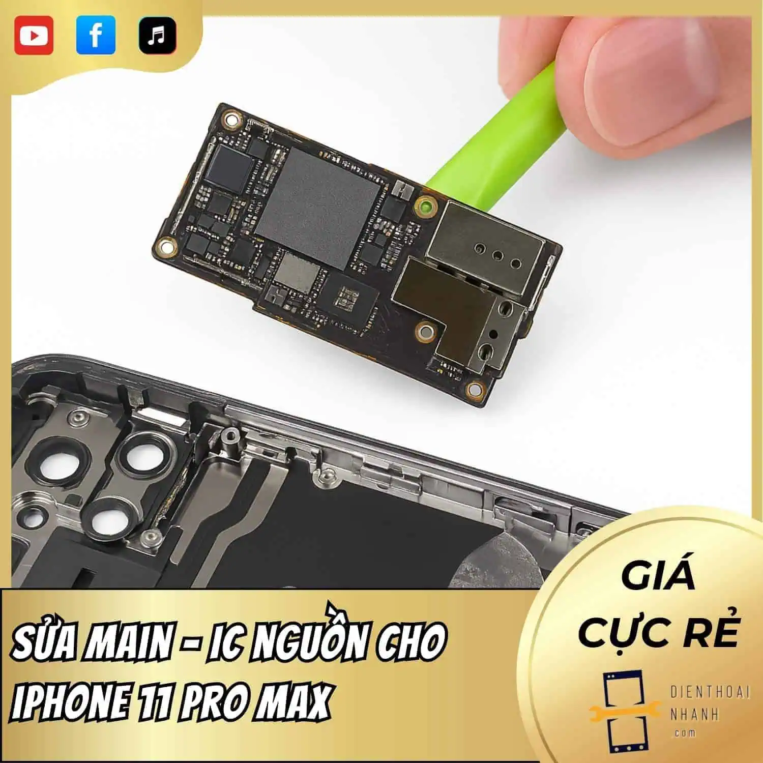 | Tháng mười một 2025 Sửa main - IC nguồn cho iPhone 11 Pro Max