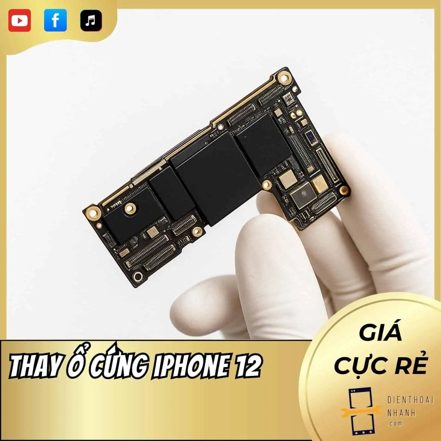 | Tháng 12 2025 Thay ổ cứng iPhone 12