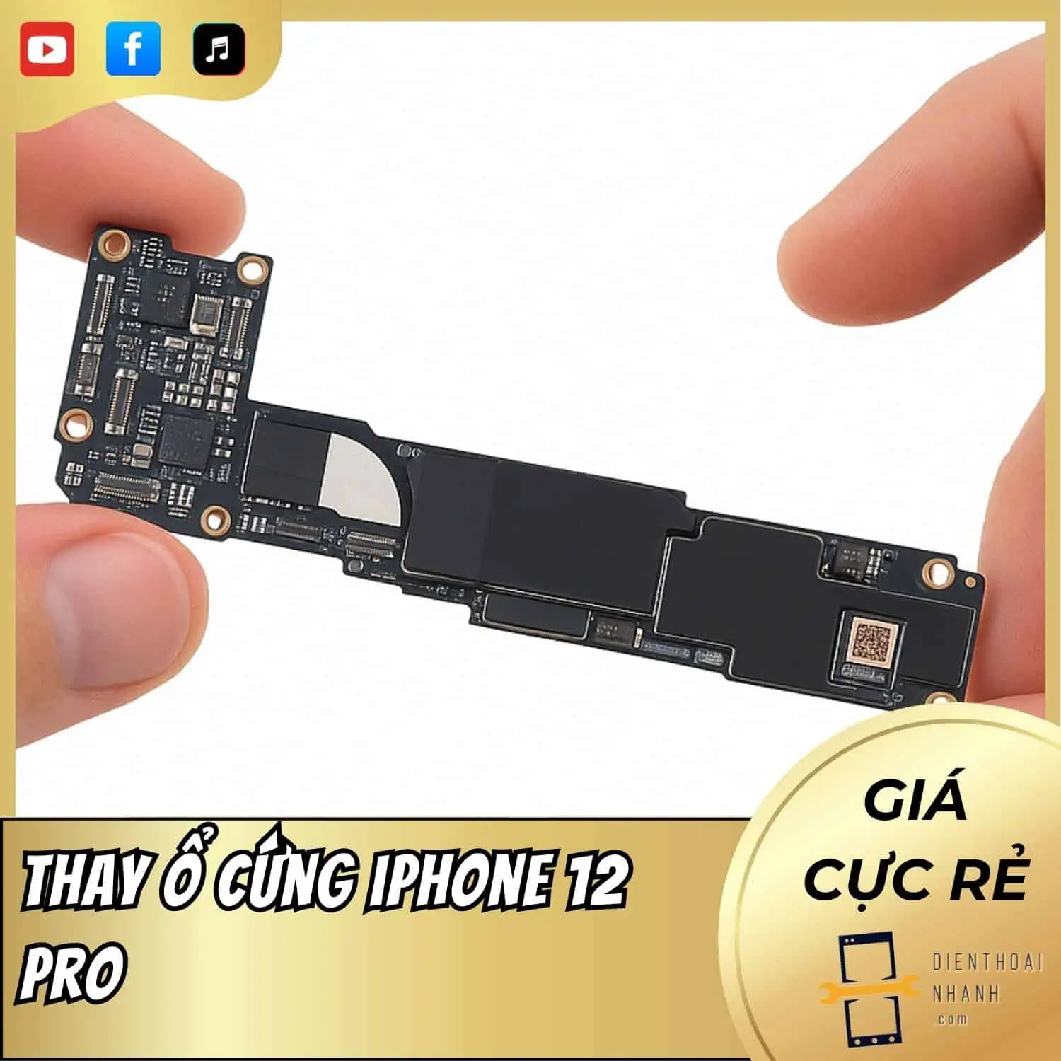 | Tháng mười một 2025 Thay ổ cứng iPhone 12 Pro