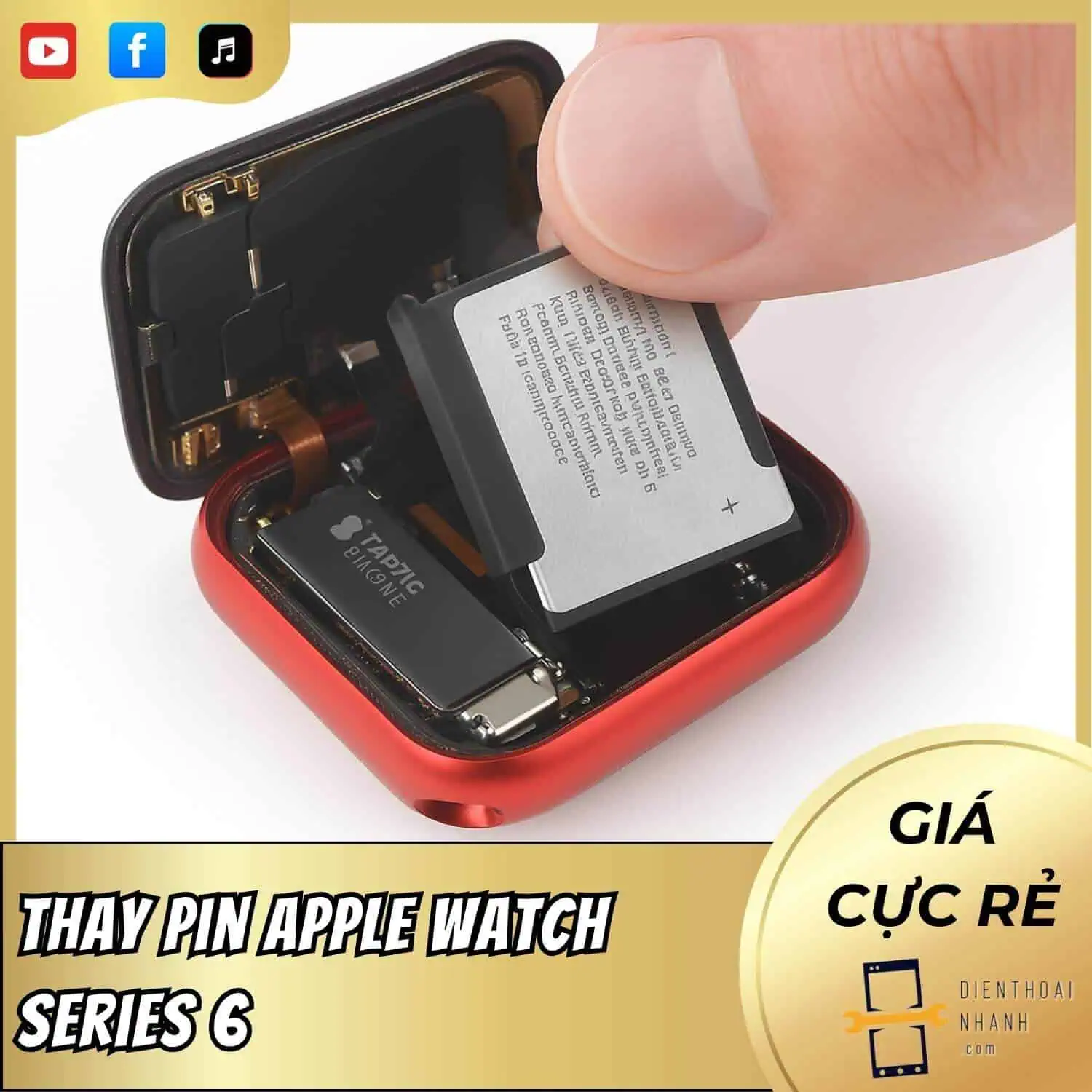 | Tháng mười một 2025 Dịch Vụ Thay Pin Apple Watch Series 6 - Linh Kiện Chính Hãng