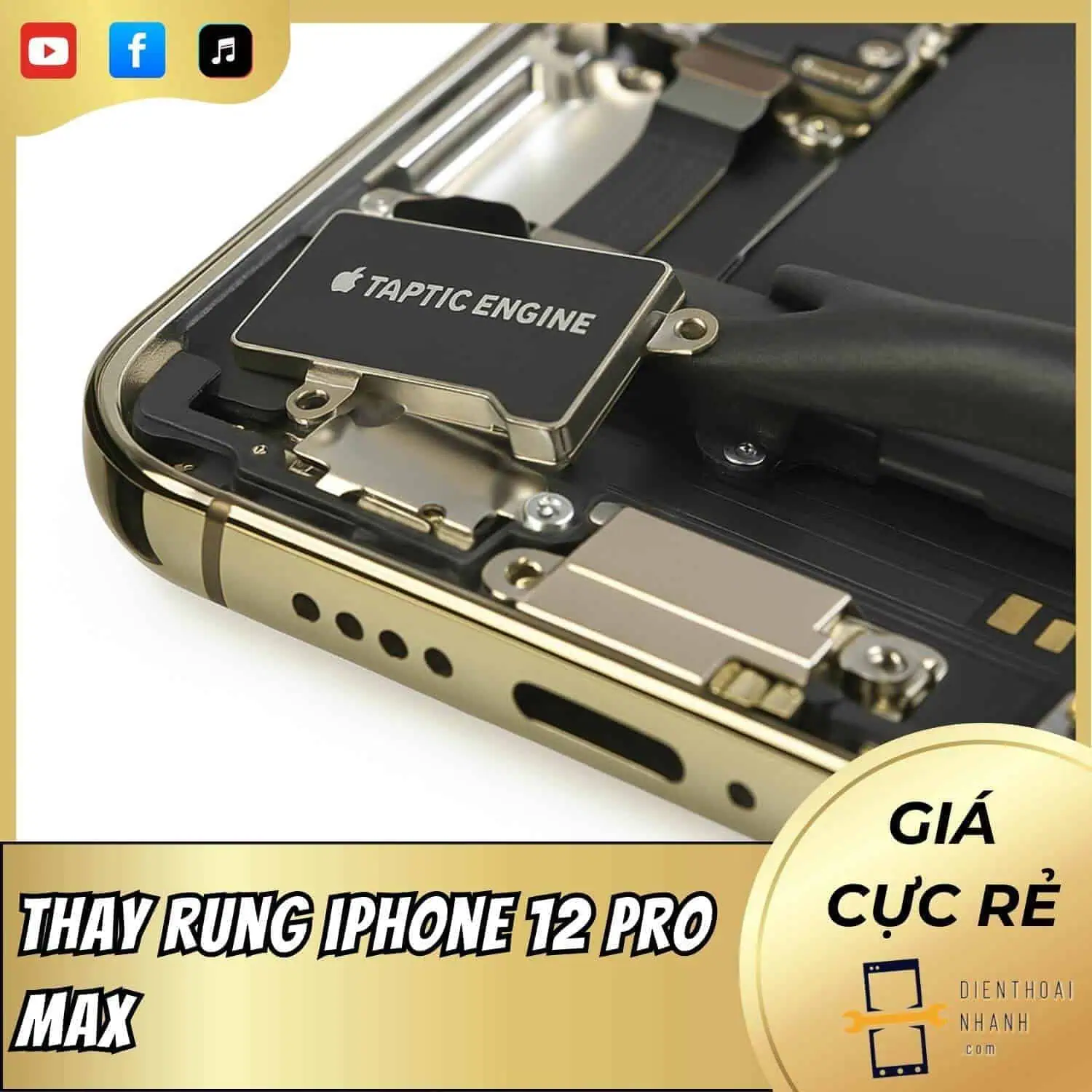| Tháng 12 2025 Thay rung iPhone 12 Pro Max