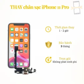 Thay chân sạc iPhone 11 Pro