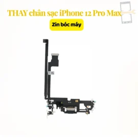 Thay chân sạc iPhone 12 Pro Max zin bóc máy
