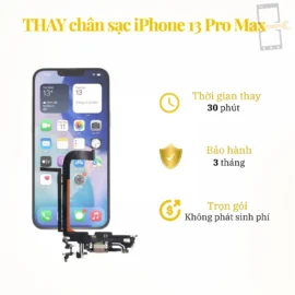 Thay chân sạc iPhone 13 Pro Max