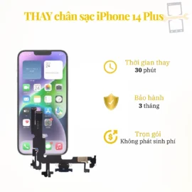 Thay chân sạc iPhone 14 Plus