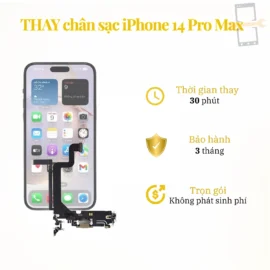 Thay chân sạc iPhone 14 Pro Max