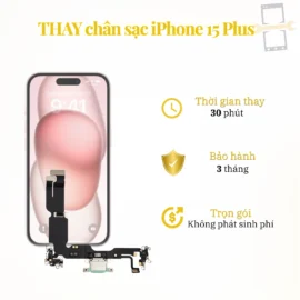 Thay chân sạc iPhone 15 Plus