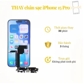 Thay chân sạc iPhone 15 Pro