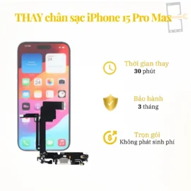 Thay chân sạc iPhone 15 Pro Max