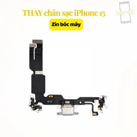 Thay chân sạc iPhone 15 zin bóc máy