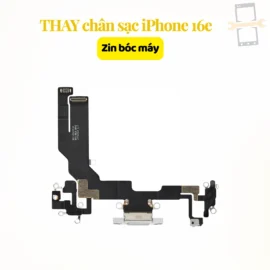 Thay chân sạc iPhone 16e zin bóc máy