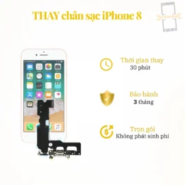 Thay chân sạc iPhone 8