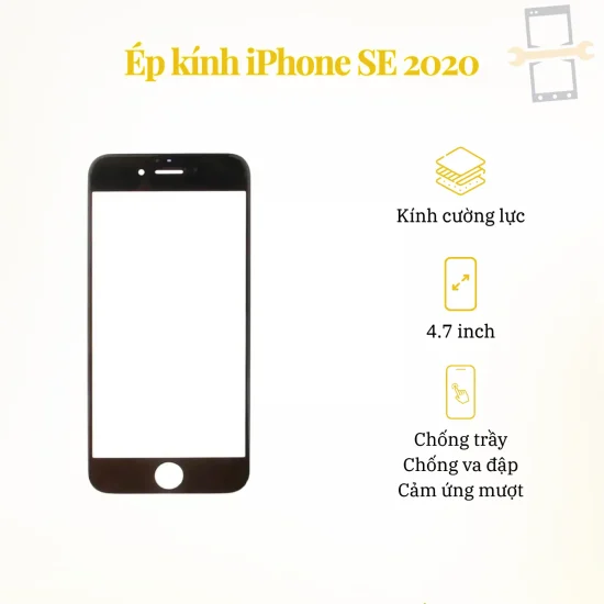 Thay ép kính iPhone SE 2020