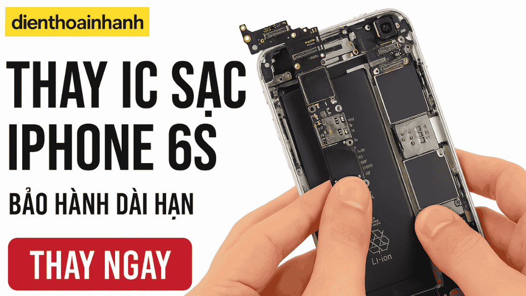 Thay IC Sạc iPhone 6s Uy Tín – Sửa Nhanh Lỗi Không Nhận Sạc, Chập Chờn