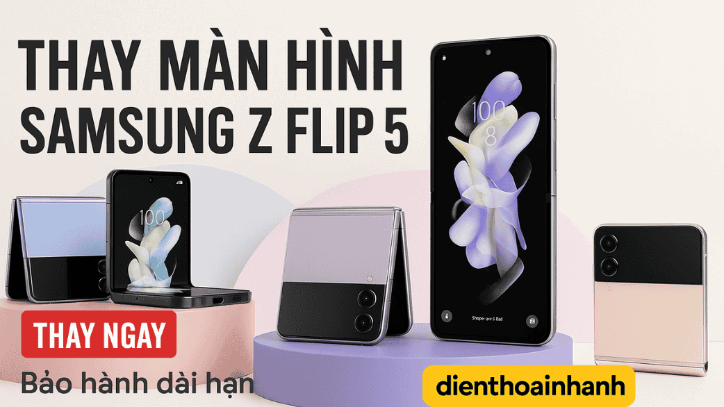 Quy trình thay màn hình Samsung Z Flip 5 chuyên nghiệp
