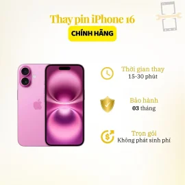 Thay pin iPhone 16 chính hãng Apple