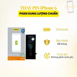 | Tháng 6 2026 Thay pin Pisen dung lượng chuẩn iPhone 6