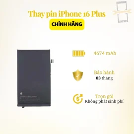 Thay pin Zin iPhone 16 Plus