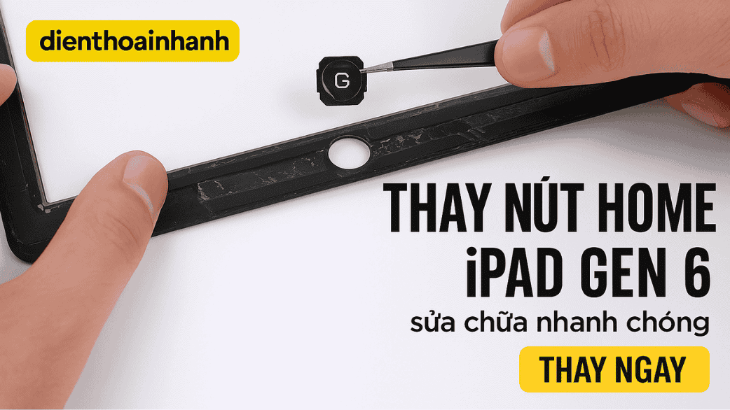 Thay Nút Home iPad Gen 6 Chính Hãng, Lấy Liền – Giá Tốt