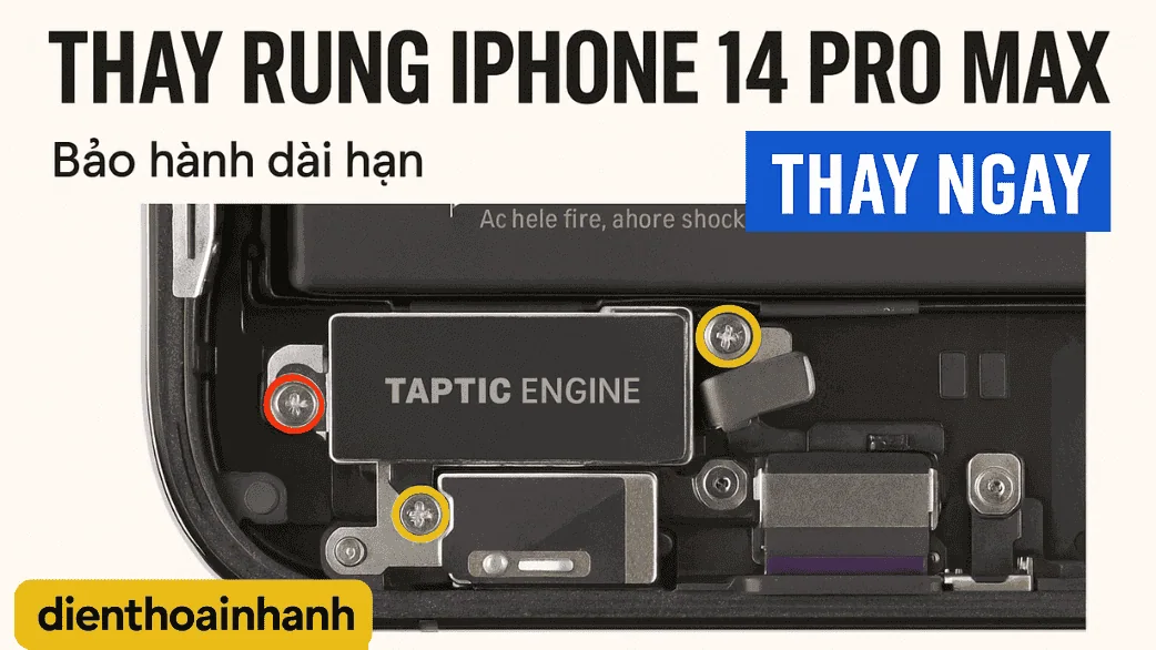 Thay Rung iPhone 14 Pro Max Chuẩn Zin – Bảo Hành Rõ Ràng