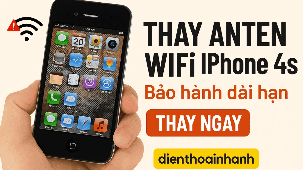 Thay Anten Wifi iPhone 4s Sóng Khỏe, Kết Nối Ổn Định