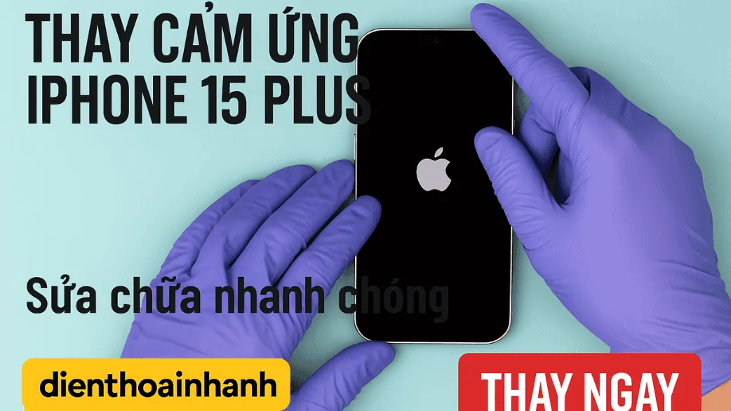 Thay cảm ứng iPhone 15 Plus giá tốt, bảo hành rõ ràng