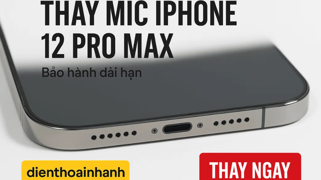 Thay Mic iPhone 12 Pro Max Lấy Liền Tại Điện Thoại Nhanh