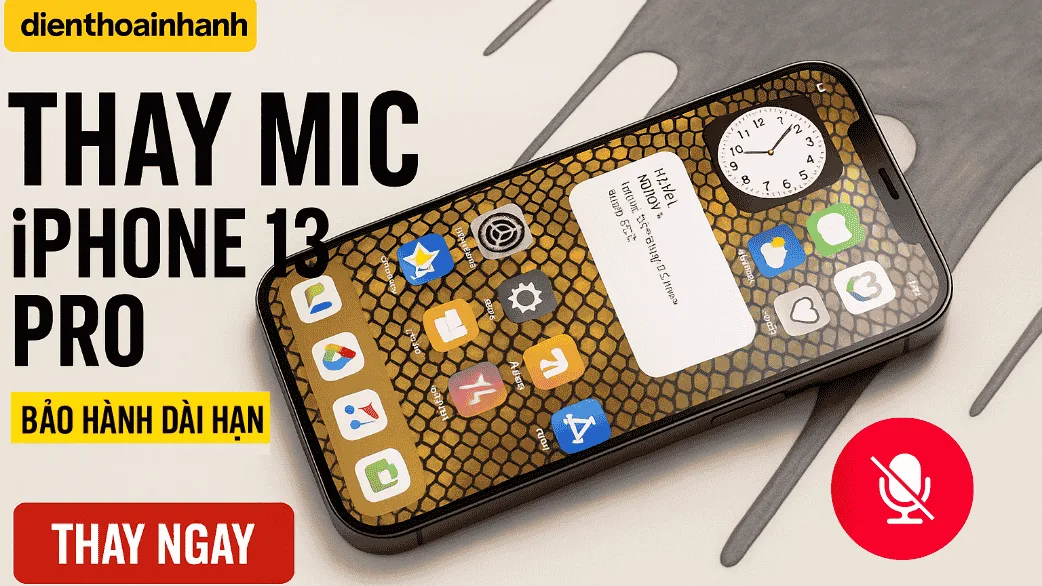 Thay Mic iPhone 13 Pro – Hồi Sinh Giọng Nói Chỉ 1 Lần Sửa