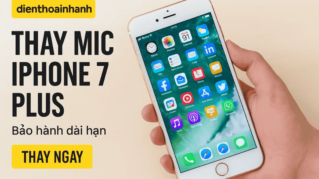 Thay Mic iPhone 7 Plus Uy Tín – Điện Thoại Nhanh
