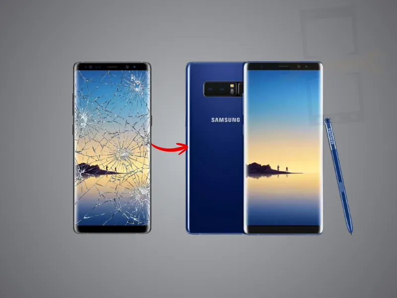 Khi nào cần ép kính Samsung Note 8